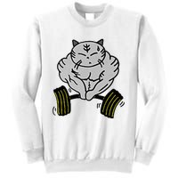 Funny Cat Muscle Sweatshirt