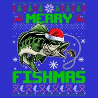 Fishing Christmas Merry Fishmas Bass Fish Ugly Xmas Sweater Cute Gift Toddler Hoodie
