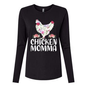 Funny Chicken Momma For Women Mother's Day Womens Cotton Relaxed Long Sleeve T-Shirt