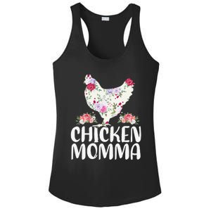 Funny Chicken Momma For Women Mother's Day Ladies PosiCharge Competitor Racerback Tank