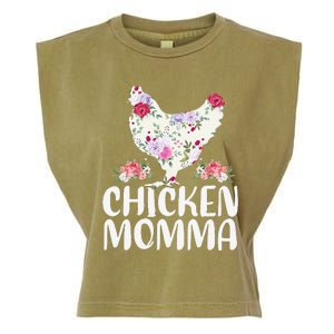 Funny Chicken Momma For Women Mother's Day Garment-Dyed Women's Muscle Tee