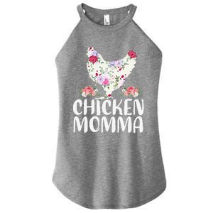 Funny Chicken Momma For Women Mother's Day Women's Perfect Tri Rocker Tank