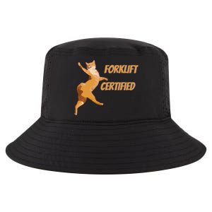 Forklift Certified Meme Funny Forklift Driver Forklift Operator Funny Meme Cool Comfort Performance Bucket Hat