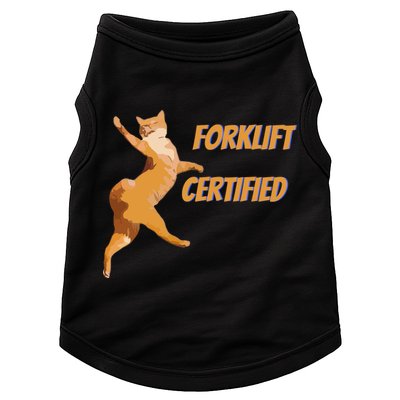 Forklift Certified Meme Funny Forklift Driver Forklift Operator Funny Meme Doggie Tank