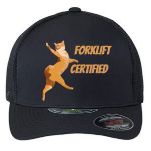 Forklift Certified Meme Funny Forklift Driver Forklift Operator Funny Meme Flexfit Unipanel Trucker Cap