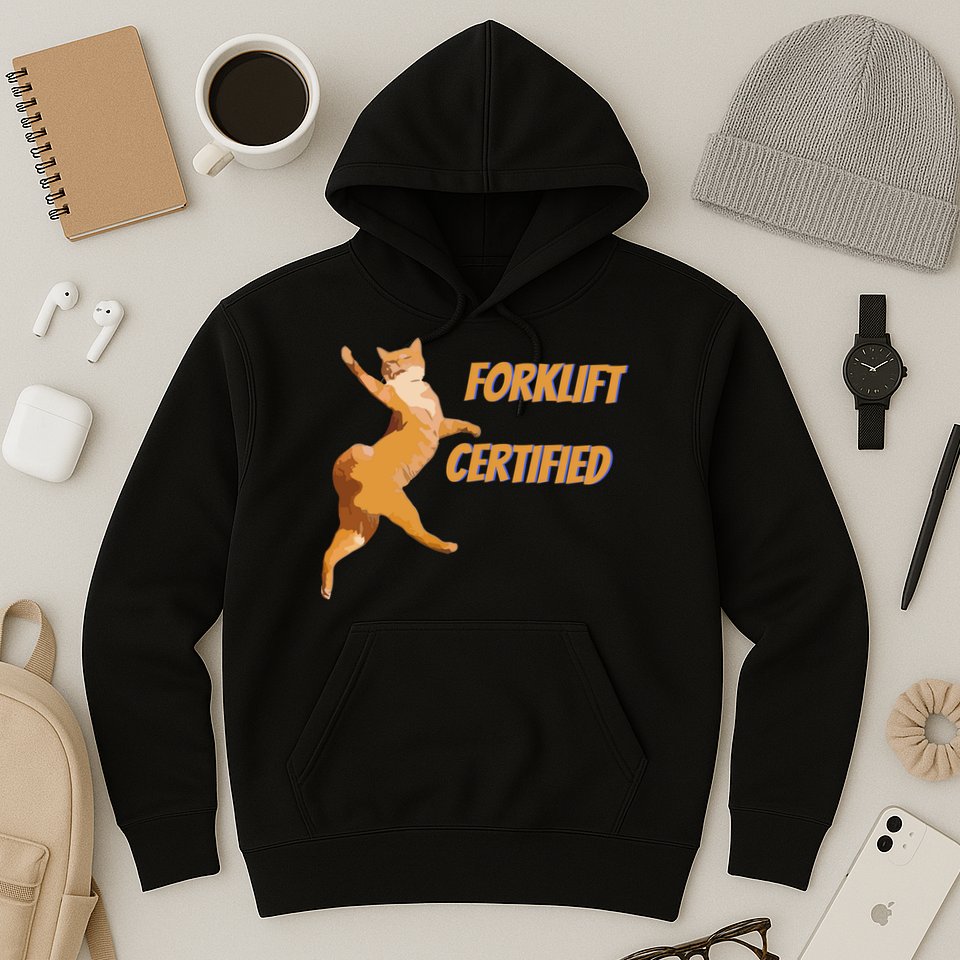 Forklift Certified Meme Funny Forklift Driver Forklift Operator Funny Meme Hoodie