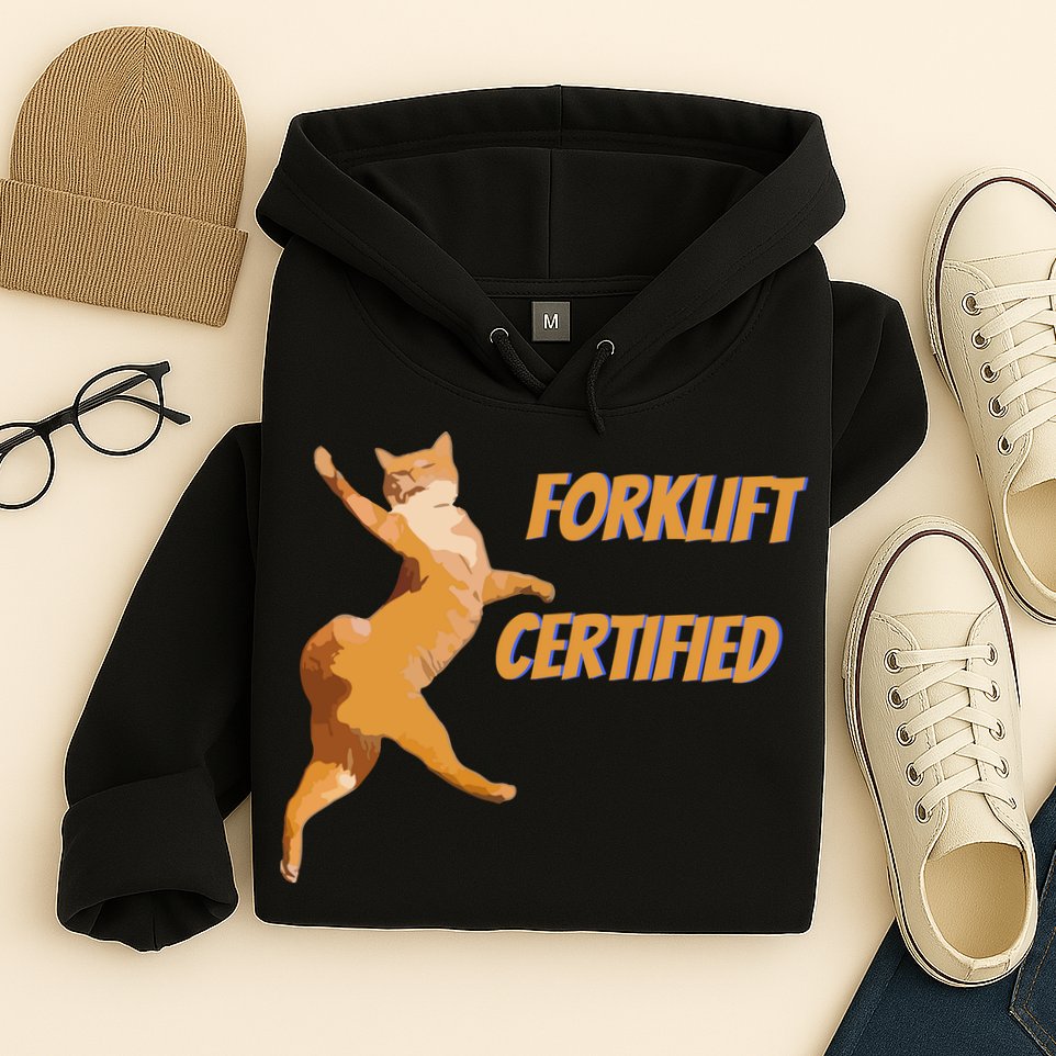Forklift Certified Meme Funny Forklift Driver Forklift Operator Funny Meme Hoodie