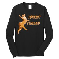 Forklift Certified Meme Funny Forklift Driver Forklift Operator Funny Meme Long Sleeve Shirt