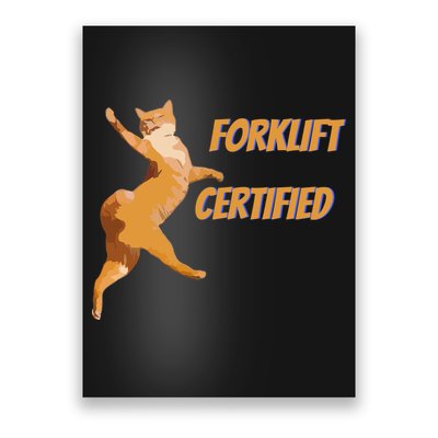 Forklift Certified Meme Funny Forklift Driver Forklift Operator Funny Meme Poster