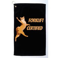 Forklift Certified Meme Funny Forklift Driver Forklift Operator Funny Meme Golf Towel