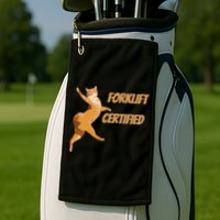 Forklift Certified Meme Funny Forklift Driver Forklift Operator Funny Meme Golf Towel