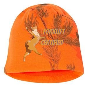 Forklift Certified Meme Funny Forklift Driver Forklift Operator Funny Meme Kati - Camo Knit Beanie