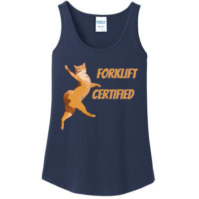 Forklift Certified Meme Funny Forklift Driver Forklift Operator Funny Meme Ladies Essential Tank