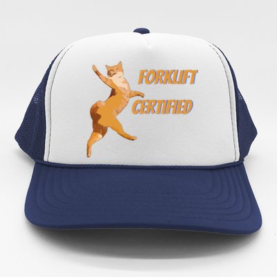 Forklift Certified Meme Funny Forklift Driver Forklift Operator Funny Meme Trucker Hat