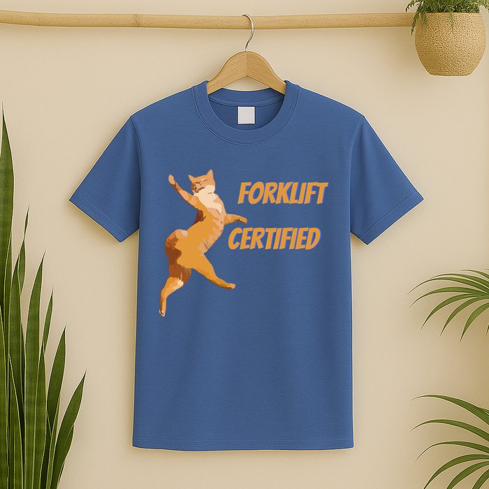 Forklift Certified Meme Funny Forklift Driver Forklift Operator Funny Meme T-Shirt