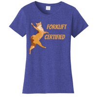 Forklift Certified Meme Funny Forklift Driver Forklift Operator Funny Meme Women's T-Shirt