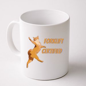 Forklift Certified Meme Funny Forklift Driver Forklift Operator Funny Meme Coffee Mug