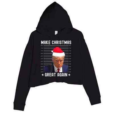 Funny Christmas Make Christmas Great Again Trump Mug Shot Gift Crop Fleece Hoodie