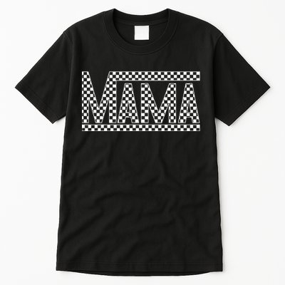 Funny Checkered Mama Black White Gift  Tall T-Shirt