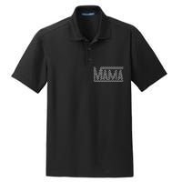 Funny Checkered Mama Black White Gift  Dry Zone Grid Polo