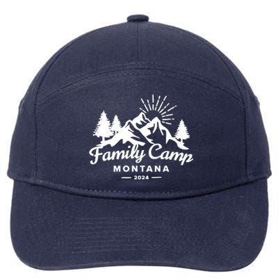 Family Camp Montana 2024 Matching Family 7-Panel Snapback Hat