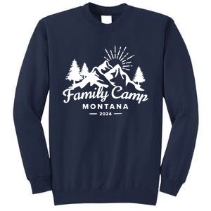 Family Camp Montana 2024 Matching Family Tall Sweatshirt