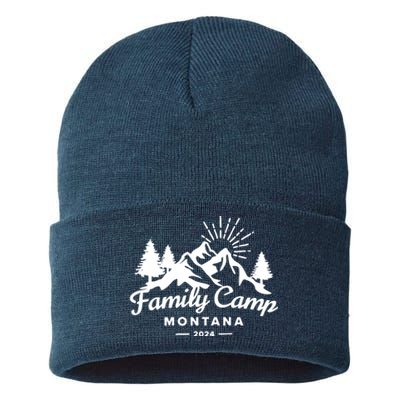 Family Camp Montana 2024 Matching Family Sustainable Knit Beanie