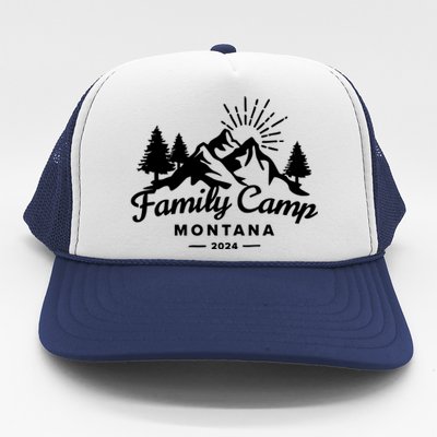 Family Camp Montana 2024 Matching Family Trucker Hat