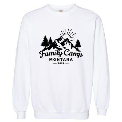 Family Camp Montana 2024 Matching Family Garment-Dyed Sweatshirt