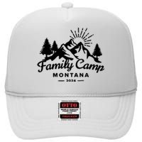 Family Camp Montana 2024 Matching Family High Crown Mesh Back Trucker Hat