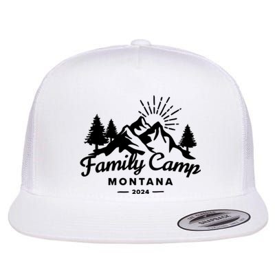 Family Camp Montana 2024 Matching Family Flat Bill Trucker Hat