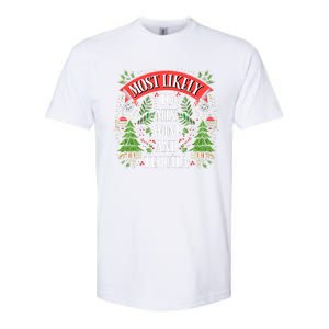 Funniest Christmas Most Likely To Mix Wine And Tequila Softstyle CVC T-Shirt