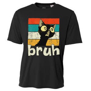 Funny Cat Meme Saying Bruh Ns Cooling Performance Crew T-Shirt