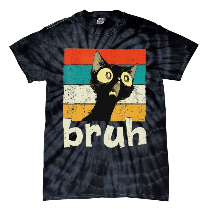 Funny Cat Meme Saying Bruh Ns Tie-Dye T-Shirt