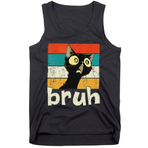 Funny Cat Meme Saying Bruh Ns Tank Top