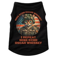 Funny Cat Military Mike Echo Oscar Foxtrot Meow Doggie Tank