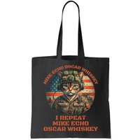 Funny Cat Military Mike Echo Oscar Foxtrot Meow Bag