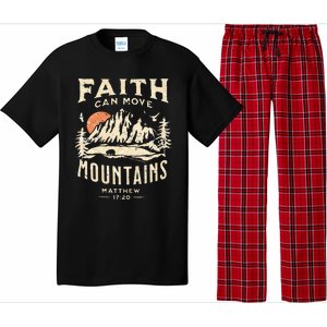 Faith Can Move Mountains Religious Bible Christian Jesus Pajama Set