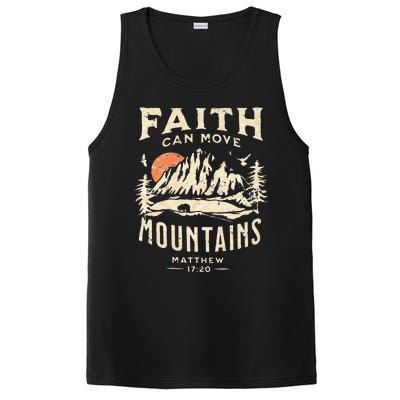 Faith Can Move Mountains Religious Bible Christian Jesus PosiCharge Competitor Tank