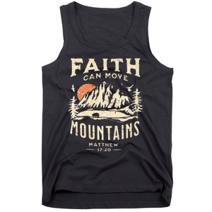 Faith Can Move Mountains Religious Bible Christian Jesus Tank Top