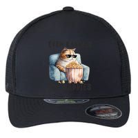 Funny Cat Meme Even Baddies Get Saddies Fat Cat Flexfit Unipanel Trucker Cap