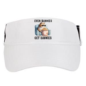 Funny Cat Meme Even Baddies Get Saddies Fat Cat Adult Drive Performance Visor