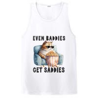 Funny Cat Meme Even Baddies Get Saddies Fat Cat PosiCharge Competitor Tank