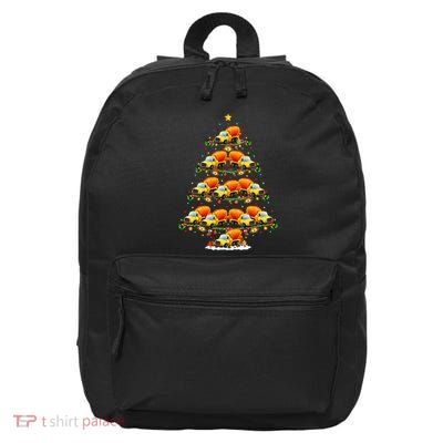 Funny Cement Mixer Christmas Tree Lights Cement Mixer Xmas 16 in Basic Backpack