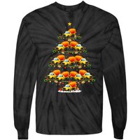 Funny Cement Mixer Christmas Tree Lights Cement Mixer Xmas Tie-Dye Long Sleeve Shirt