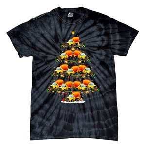 Funny Cement Mixer Christmas Tree Lights Cement Mixer Xmas Tie-Dye T-Shirt