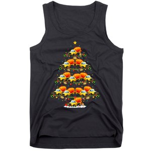 Funny Cement Mixer Christmas Tree Lights Cement Mixer Xmas Tank Top