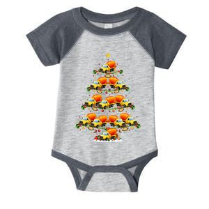 Funny Cement Mixer Christmas Tree Lights Cement Mixer Xmas Infant Baby Jersey Bodysuit