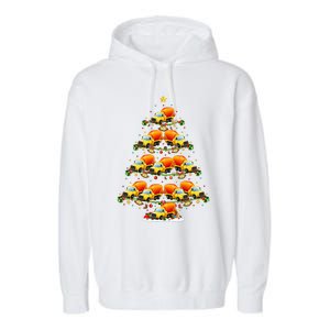 Funny Cement Mixer Christmas Tree Lights Cement Mixer Xmas Garment-Dyed Fleece Hoodie