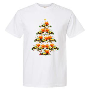 Funny Cement Mixer Christmas Tree Lights Cement Mixer Xmas Garment-Dyed Heavyweight T-Shirt